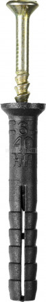 Дюбель-гвоздь STAYER "MASTER" полипропиленовый, потайный бортик, 6 x 40 мм, 2500 шт [3]  купить в Хабаровске