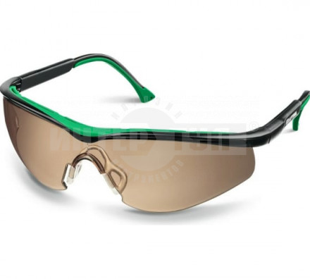 Защитные коричневые очки KRAFTOOL BASIC стекло-моноблок с покрытием устойчивым к истиранию и запотев купить в Хабаровске