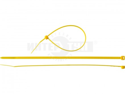 Хомуты нейлоновые ЗУБР "МАСТЕР" желтые, 3,6 мм x 200 мм, 100 шт купить в Хабаровске