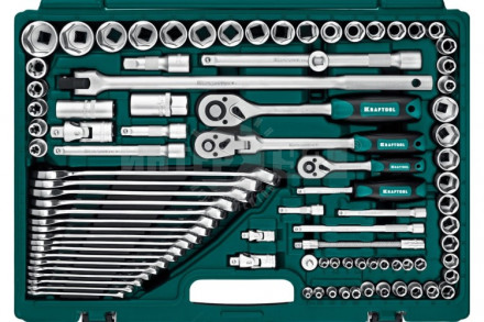 KRAFTOOL  EXTREM-142, 142 предм., (1/2"+3/8"+1/4"), универсальный набор инструмента (27889-H142) [3]  купить в Хабаровске