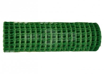 Заборная решетка в рулоне 2х25 м пластик ячейка 50х50 мм - зеленый // Россия купить в Хабаровске