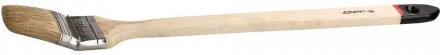 Кисть STAYER "MASTER" "Универсал" радиаторная для всех видов ЛКМ светлая натуральная щетина деревянная ручка 3"/75мм купить в Хабаровске