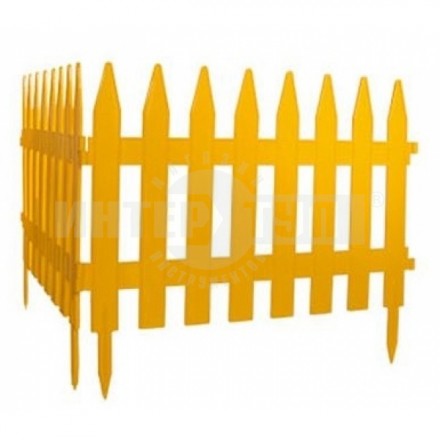 Забор декоративный Классический 28х300см желтый [2]  купить в Хабаровске