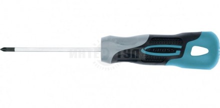 Отвертка PZ0 x 75 мм, S2, трехкомпонентная ручка//GROSS купить в Хабаровске