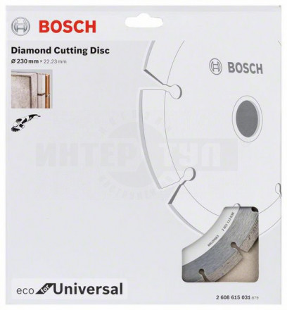 Круг алмазный 230-22.23мм ECO Universal Bosch [2]  купить в Хабаровске