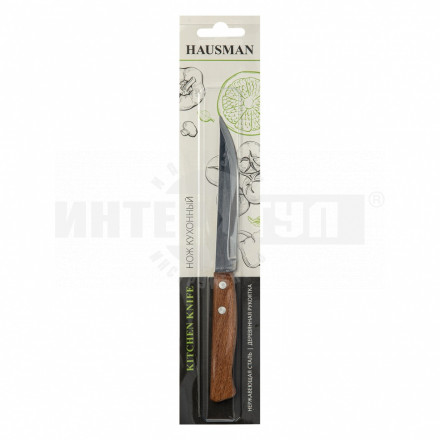 Нож универсальный малый 210 мм, лезвие 115 мм, деревянная рукоятка// Hausman [3]  купить в Хабаровске