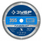 ЗУБР Ламинат 355х25.4мм 100Т, диск пильный по ламинату в Хабаровскe