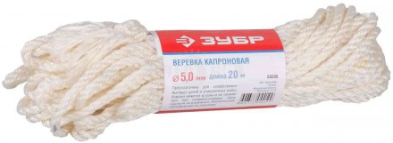 Веревка капроновая 4.0х20м Зубр купить в Хабаровске