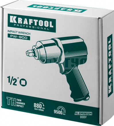 KRAFTOOL PW-900 ударный пневматический гайковерт, 1/2", 880 Нм [4]  купить в Хабаровске