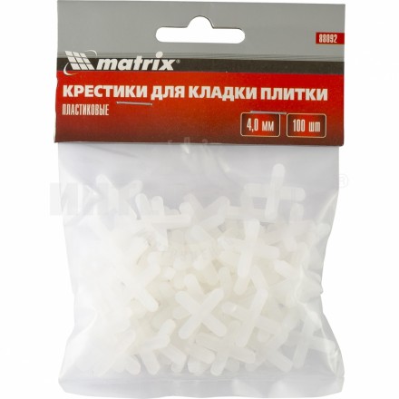 Крестики 4,0 мм для кладки плитки 100 шт.// MATRIX купить в Хабаровске