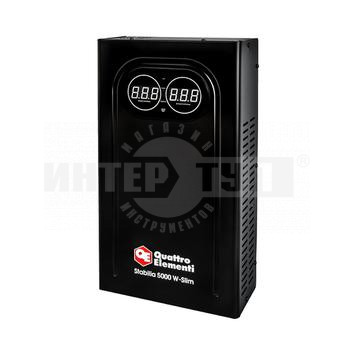 Стабилизатор напряжения QUATTRO ELEMENTI Stabilia 5000 W-Slim (5000 ВА, 140-270 В, настенный) купить в Хабаровске