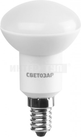 Лампа СВЕТОЗАР светодиодная "LED technology", цоколь E14 (миньон), теплый белый свет (2700К), 60 (7В купить в Хабаровске