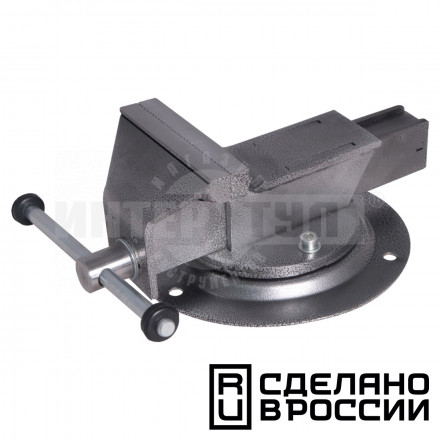 Тиски слесарные поворотные Калибр  ТПСН-125ИС (125мм, стальные) [2]  купить в Хабаровске