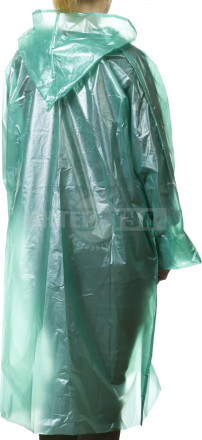 Плащ-дождевик STAYER "MASTER", материал - полиэтилен, универсальный размер, зеленый цвет [5]  купить в Хабаровске