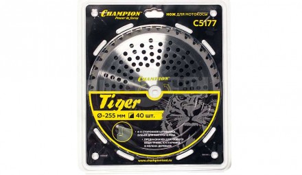 Нож с зубцами из твердого сплава Tiger 40/255/25,4 (SRM-330ES/SRM-350ES,4605) [2]  купить в Хабаровске