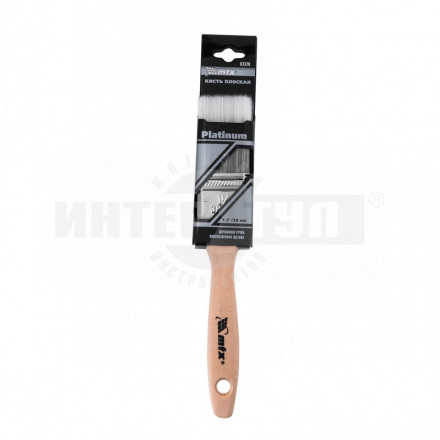 Кисть плоская Platinum 1.5 искусственная щетина деревянная ручка / MATRIX [4]  купить в Хабаровске