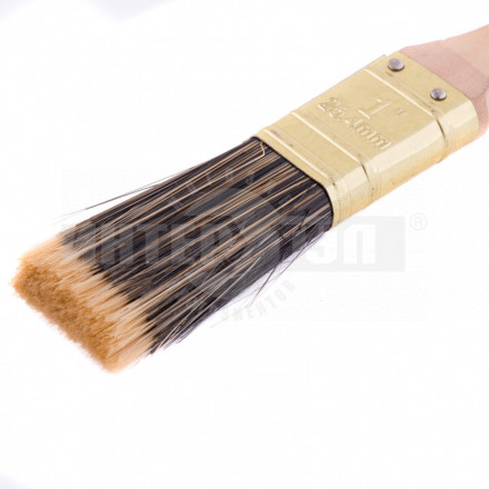 Кисть плоская Golden 1 искусственная щетина деревянная ручка / MATRIX [2]  купить в Хабаровске