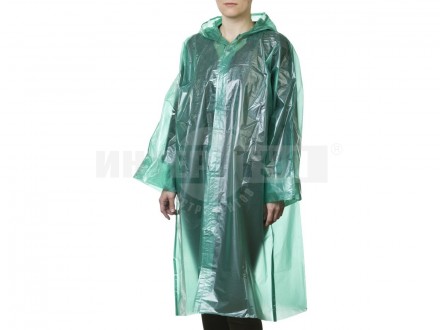 Плащ-дождевик STAYER "MASTER", материал - полиэтилен, универсальный размер, зеленый цвет купить в Хабаровске