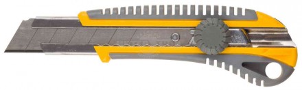 Нож STAYER "PROFI" механический фиксатор, двухкомпонентный корпус, 25мм купить в Хабаровске