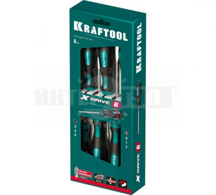 KRAFTOOL Х-Drive-6 набор отверток 6 шт [4]  купить в Хабаровске