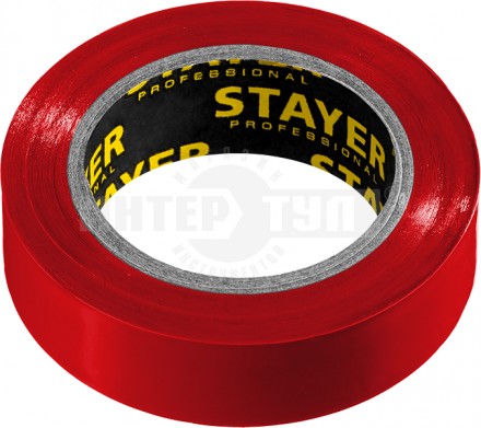 STAYER Protect-10 Изолента ПВХ, не поддерживает горение, 10м (0,13х15 мм), красная купить в Хабаровске