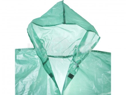 Плащ-дождевик STAYER "MASTER", материал - полиэтилен, универсальный размер, зеленый цвет [3]  купить в Хабаровске