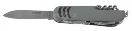 Нож ЗУБР "МАСТЕР" складной многофункциональный, "12 в 1", обрезиненная рукоятка [2]  купить в Хабаровске