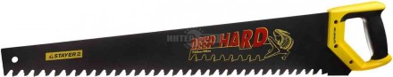 Ножовка STAYER "DEEP HARD" по пенобетону, 2-комп. ручка, шаг зуба 20мм, 700мм купить в Хабаровске