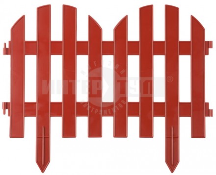 Забор декоративный GRINDA "ПАЛИСАДНИК", 28x300см, терракот купить в Хабаровске