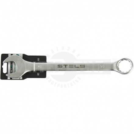 Ключ комбинированный, 30 мм, CrV, матовый хром// STELS [4]  купить в Хабаровске