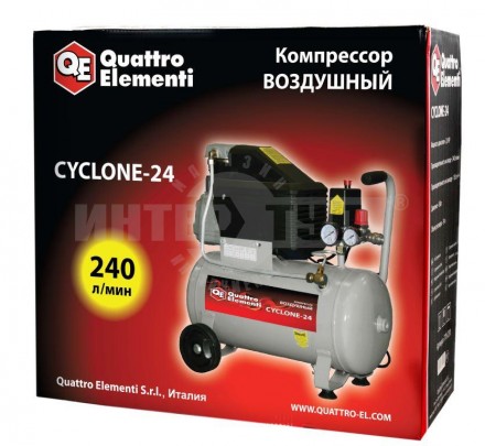 Компрессор QUATTRO ELEMENTI Cyclone-24 [6]  купить в Хабаровске