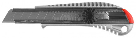 Нож ЗУБР "МАСТЕР" металлический корпус, механический фиксатор, 18мм [2]  купить в Хабаровске