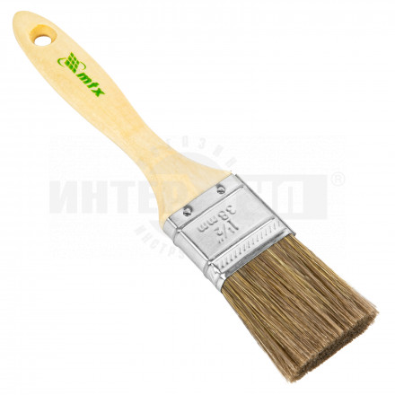 Кисть плоская 'Евро' 1.5', смешанная щетина, деревянная ручка// MTX купить в Хабаровске