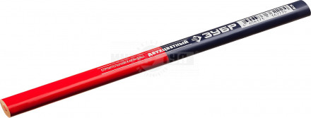 ЗУБР КС-2 Двухцветный строительный карандаш 180 мм купить в Хабаровске