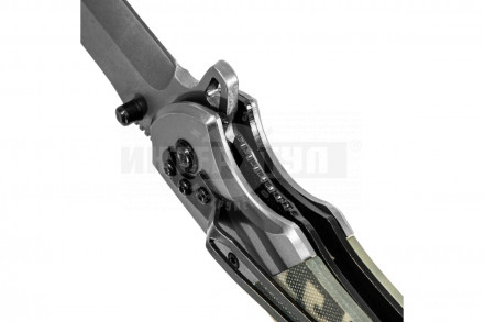 Нож складной, многоцелевой, системы Liner-Lock, с накладкой G10 на классической рукоятке// Denzel [4]  купить в Хабаровске