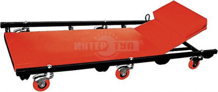 Лежак ремонтный на 6-ти колесах, 1030 х 440 х 120 мм, поднимающийся подголовник// MATRIX [2]  купить в Хабаровске