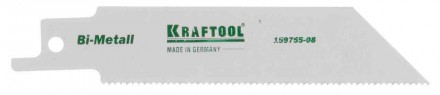 Пилка KRAFTOOL "INDUSTRIE QUALITAT" для эл/ножовки, Bi-Metall, по металлу, шаг 1,4мм, 80мм купить в Хабаровске