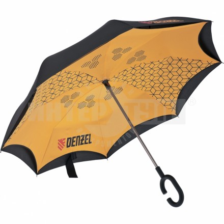 Зонт-трость обратного сложения, эргономичная рукоятка с покрытием Soft Touch// Denzel купить в Хабаровске