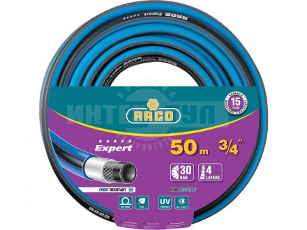 Шланг RACO EXPERT поливочный, 30атм., армированный, 4-х слойный, 3/4"x50м [3]  купить в Хабаровске