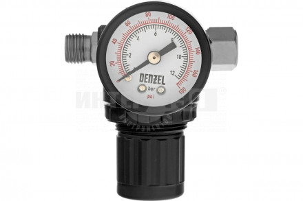 Регулятор давления с манометром R1500, 12 бар, 1/4"// Denzel [2]  купить в Хабаровске