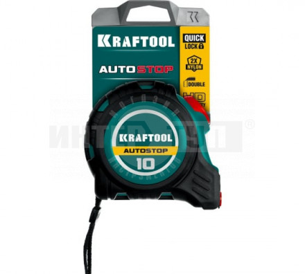 KRAFTOOL AutoStop 10м / 25мм профессиональная рулетка с автостопом [3]  купить в Хабаровске