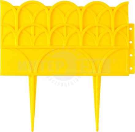 Бордюр декоративный GRINDA для цветников, 14х310см, желтый купить в Хабаровске
