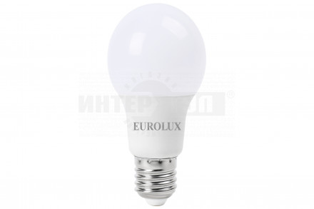 Лампа светодиодная LL-E-A60-11W-230-6K-E27 (груша, 11Вт, холод., Е27) Eurolux купить в Хабаровске