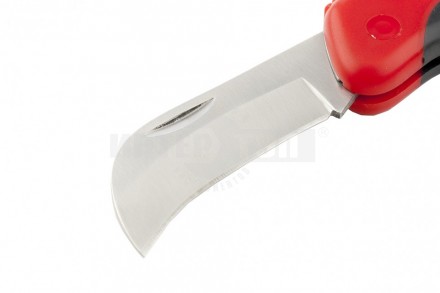Нож электрика, складной, изогнутое лезвие, эргономичная двухкомпонентная рукоятка//MATRIX [2]  купить в Хабаровске