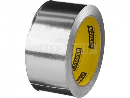 Алюминиевая лента STAYER Professional 12268-50-25 до 120°С 50мкм 50мм х 25м [3]  купить в Хабаровске
