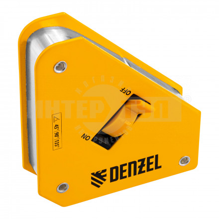 Фиксатор магнитный отключаемый для сварочных работ усилие 30 LB, 45х90 град.// Denzel [2]  купить в Хабаровске