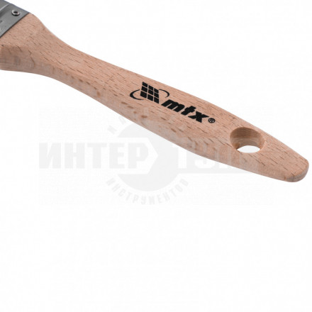 Кисть плоская Platinum 1.5 искусственная щетина деревянная ручка / MATRIX [3]  купить в Хабаровске