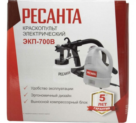 Краскопульт электрический ЭКП-700В Ресанта [8]  купить в Хабаровске