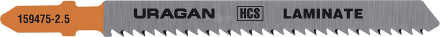 Полотна URAGAN T101BR HCS по дереву фанере ламинату обратн. рез T-хвост. шаг 2,5мм 100/75мм 2шт купить в Хабаровске