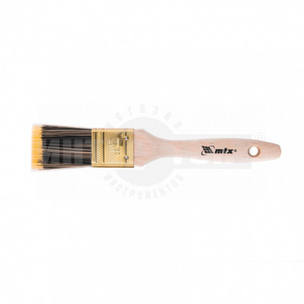 Кисть плоская Golden 1.5 искусственная щетина деревянная ручка / MATRIX купить в Хабаровске